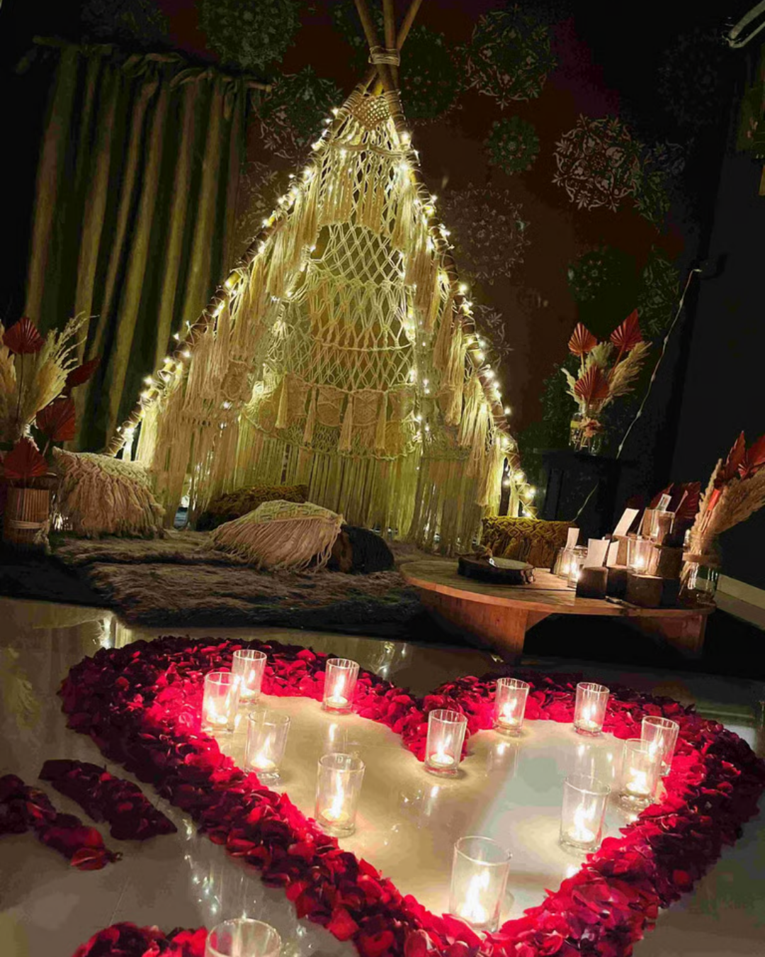 Night romantic setup Surat